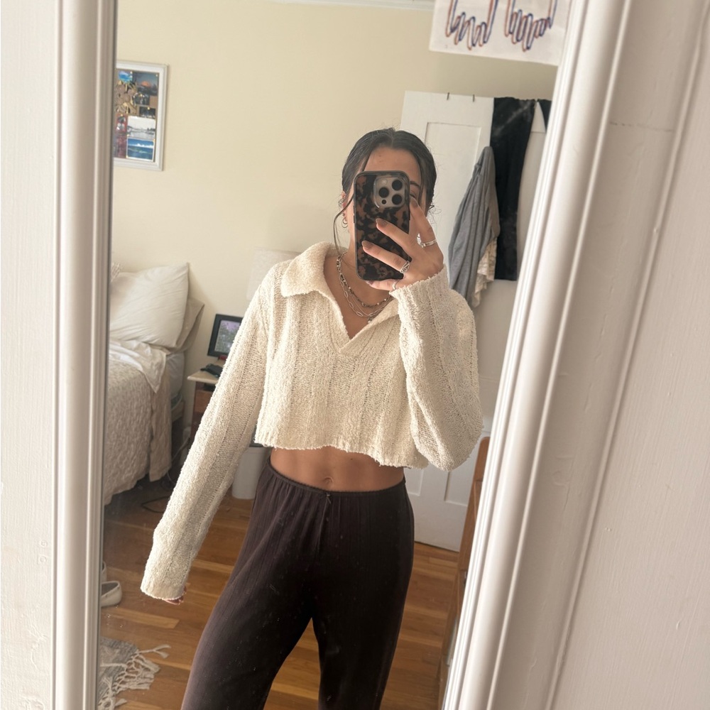 Emory Park Textured Cream Sweater